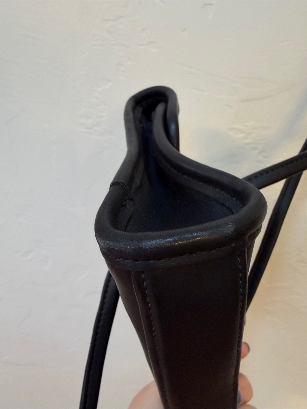 Vintage Coach Laurie Flap Bag E7C-9032 Black Glovetanned Leather USA 1997 - Picture 5 of 9